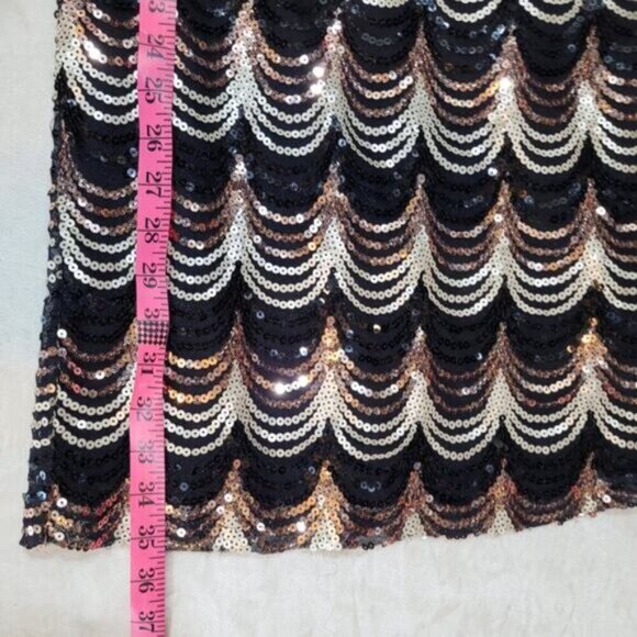 Crystal Doll by Dolls Kill Juniors' Sequined Bodycon Dress - Size Large - Picture 8 of 10